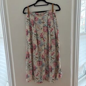 Vintage Floral Print Women's Skirt